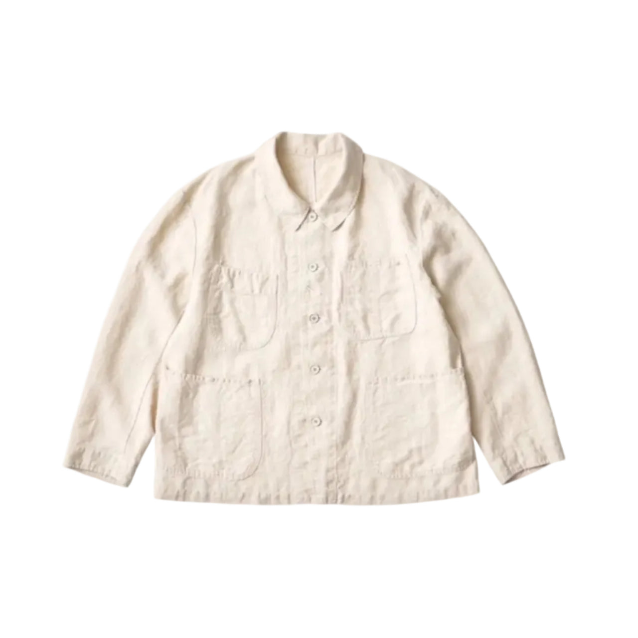 ♥VINTAGE LINEN FRENCH JACKET W/GOLD CHARM