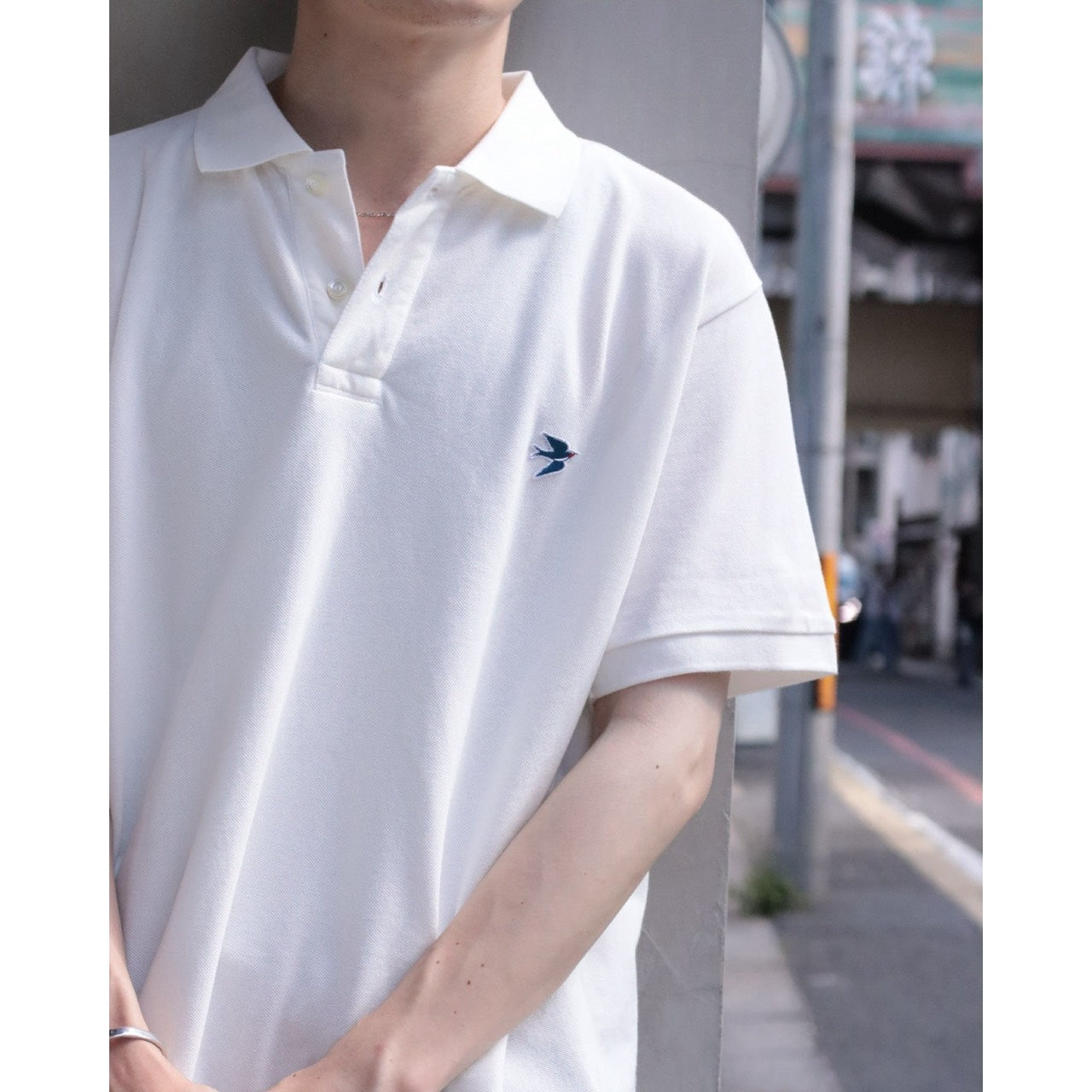 ♥POLO SHIRT -swallow-