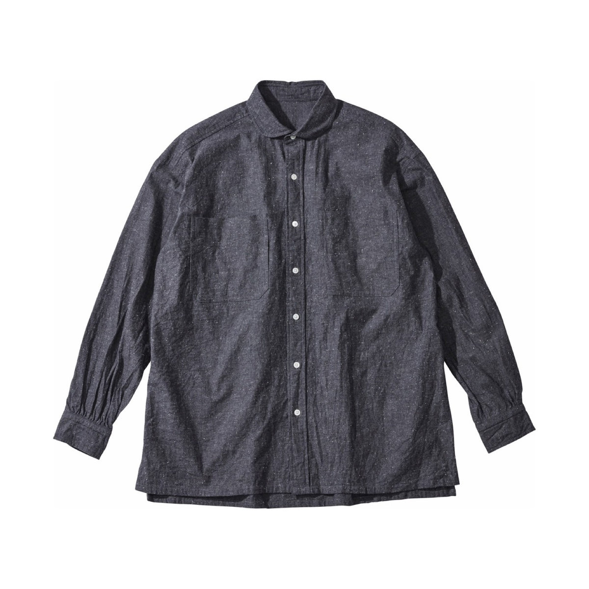 ♥WIDE POCKET CHAMBRAY CHAIN SHIRT -WATCH CHAIN ITEM-