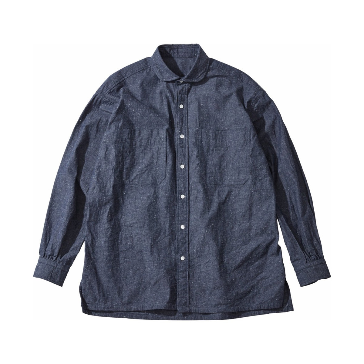 ♥WIDE POCKET CHAMBRAY CHAIN SHIRT -WATCH CHAIN ITEM-