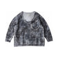 ♥HANDWORK PAINTED U NECK LONG SLEEVE SHIRT