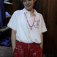 ♥CUSTOM POLO SHIRT -WHITE-