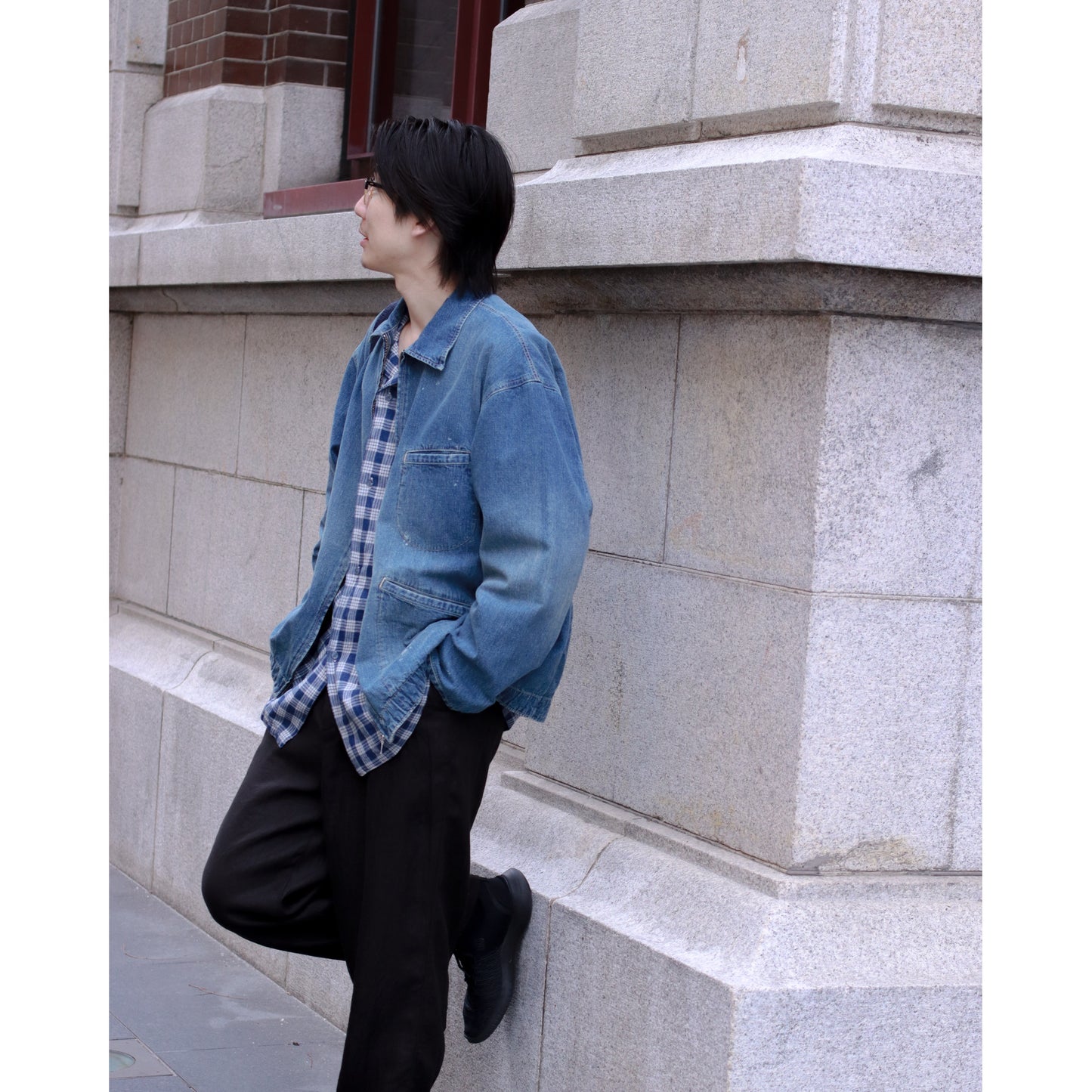 BREAKFAST DENIM ZIP UP JACKET