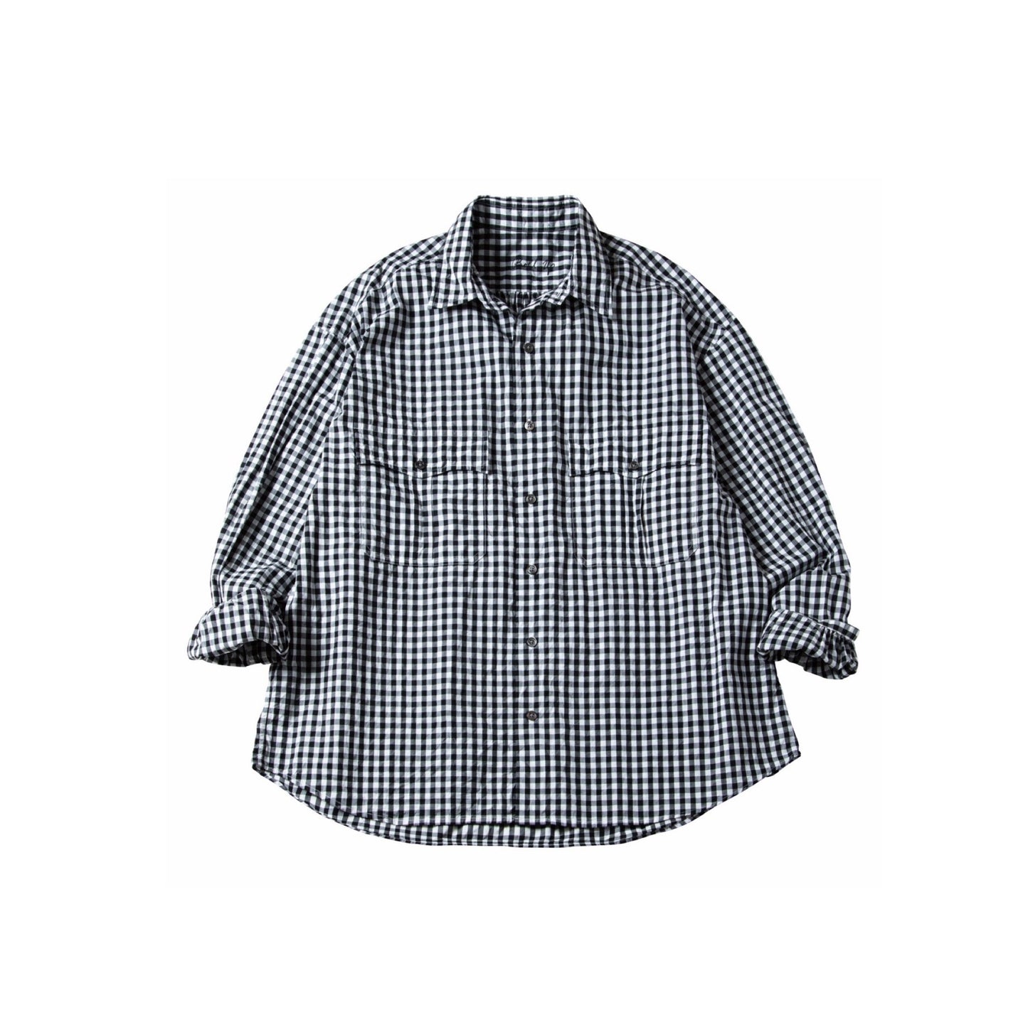 ROLL UP GINGHAM CHECK SHIRT